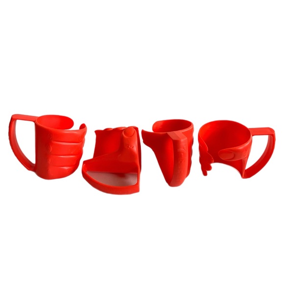 Vintage Set of 4 Promo 7-Eleven Red Plastic
Monster Hand Drink Holders - Picture 5 of 6